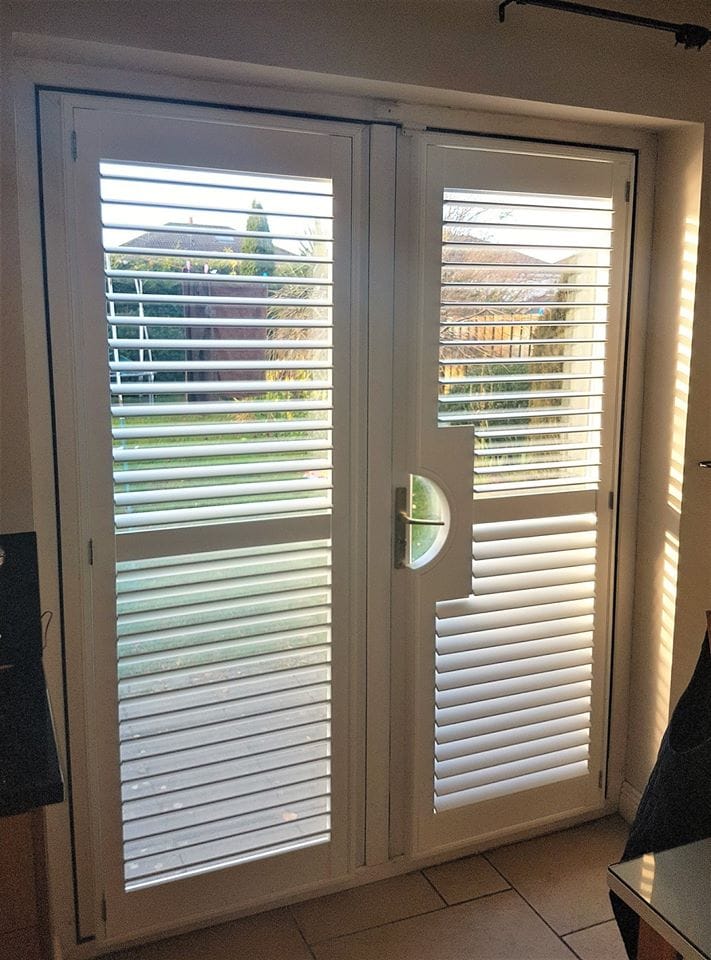 French Door Shutters ShutterStyle Plantation Shutters Across Ireland